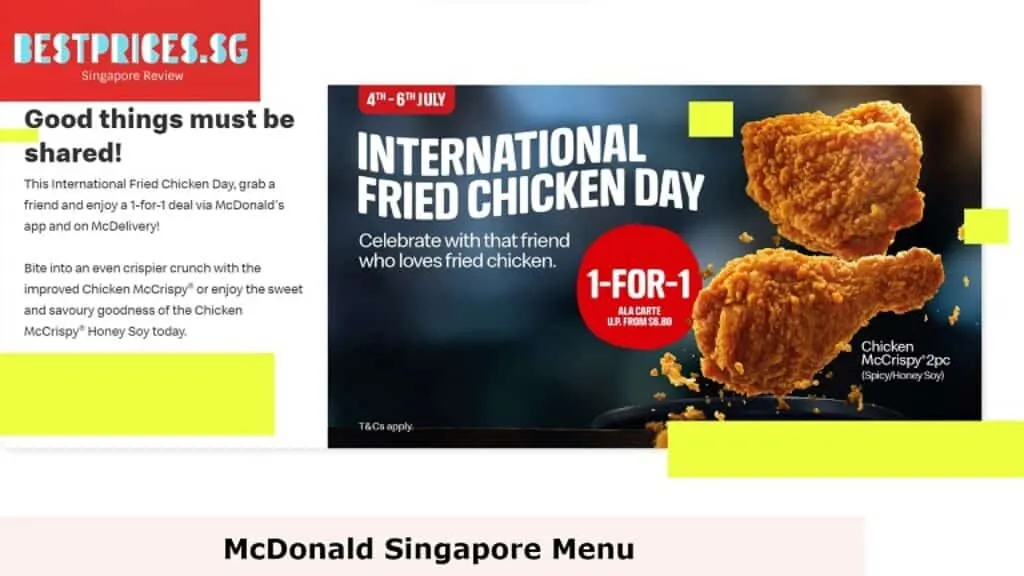 International Fried Chicken Day - McDonald Singapore Menu, Why do we celebrate National Fried Chicken Day?, Is fried chicken International?, Is National chicken Day a thing?, Which country invented fried chicken?, when is national fried chicken day, national fried chicken sandwich day, world chicken day november, national snuggle a chicken day, national chicken month, chicken day restaurant, texas chicken singapore, 