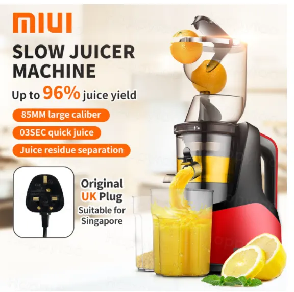 MIUI Slow Juicer is Best Juicers of 2022 for Greens, Fruits and other food, Best Masticating Juicer, Which is the best juicer for home use?, What to consider when buying a juicer,Which type of juicer is best?, What is a slow juicer?, What is the difference between a juicer and a juice extractor?, What is the top selling juicer?, What company makes the best juicers?, Which juicer is best to buy in Singapore?, Best juicer under $500, best juicer for celery,