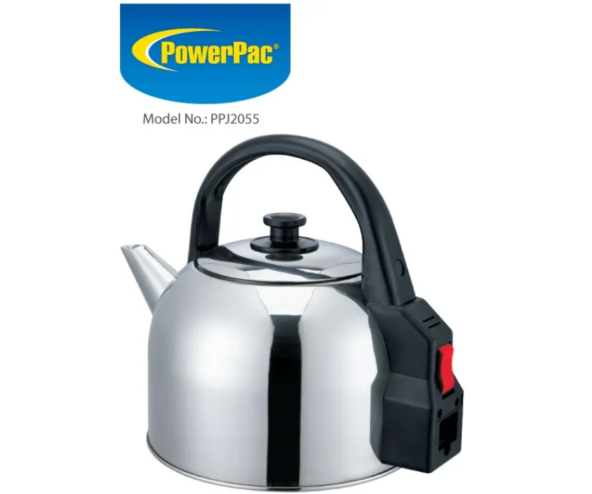 PowerPac PPJ2055 Electric Kettle Stainless Steel 5L is The 6 Best Electric Kettles in Singapore for brewing Coffee and Tea, Which electric kettle is best?,Are electric kettle bad for you?,Which electric kettle is best in Singapore?,Is an electric kettle worth it?, electric kettle with temperature control, Best electric kettle Singapore, Which brand is the best electric kettle?, best electric kettle review singapore, Which electric kettle is best for daily use?, Philips kettle review, Where is Odette kettle from?, What is the most reliable electric kettle?,